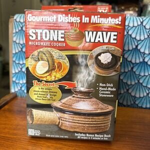 TeleBrands 7370 Stone Wave Microwave Cooker - Brown